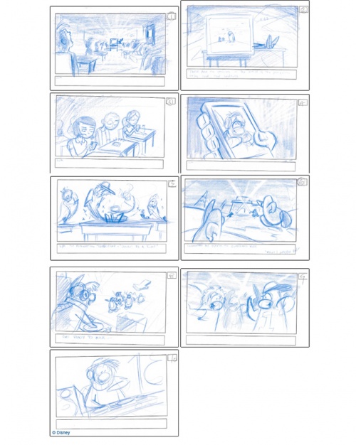 Storyboard Cadenciného prvního videoklipu