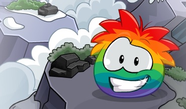 Duhový puffle